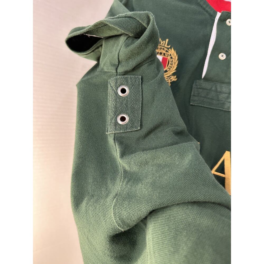 VINTAGE Y2K POLO RALPH LAUREN MILAN HEAVY EMBRIODERY DESIGNER SHIRT SIZE M - Picture 9 of 16